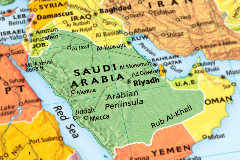 saudi arabien urlaub Landskarte